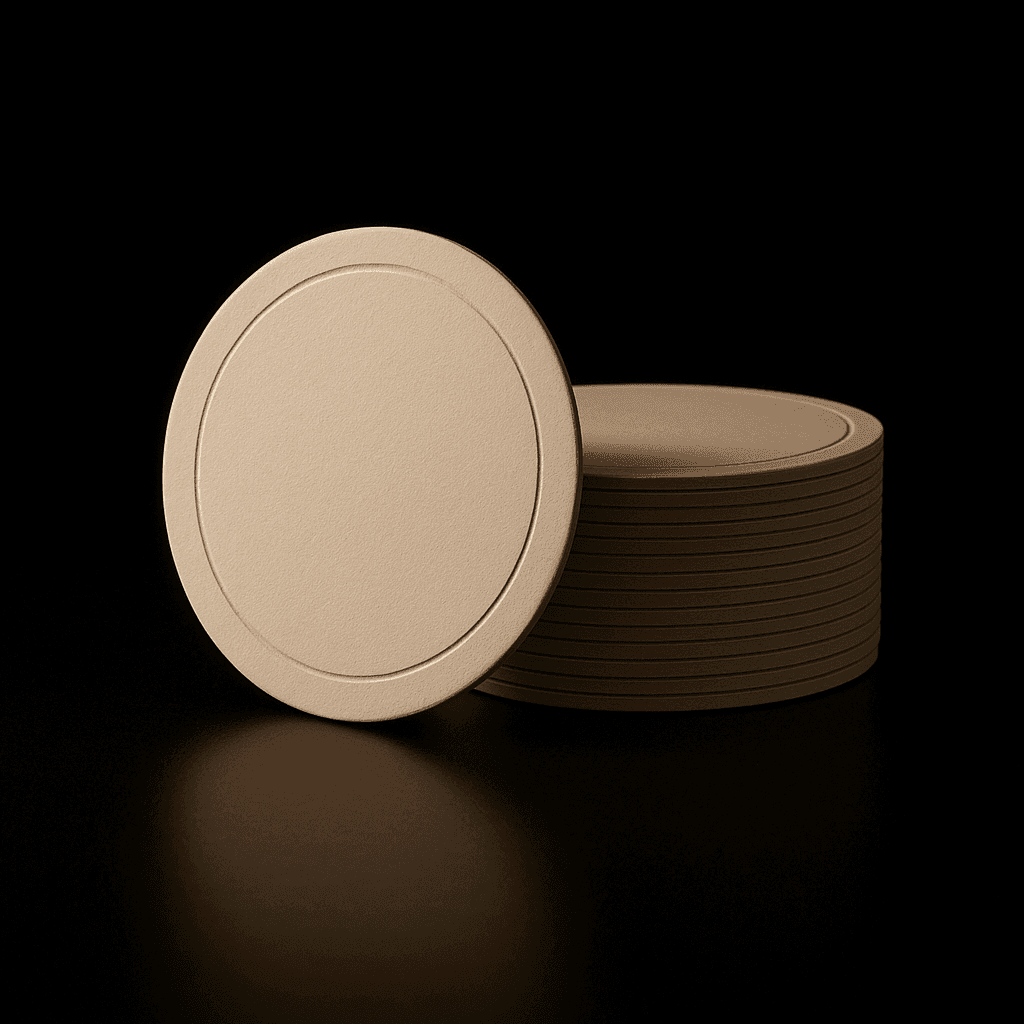 Round Pulpboard Coaster
